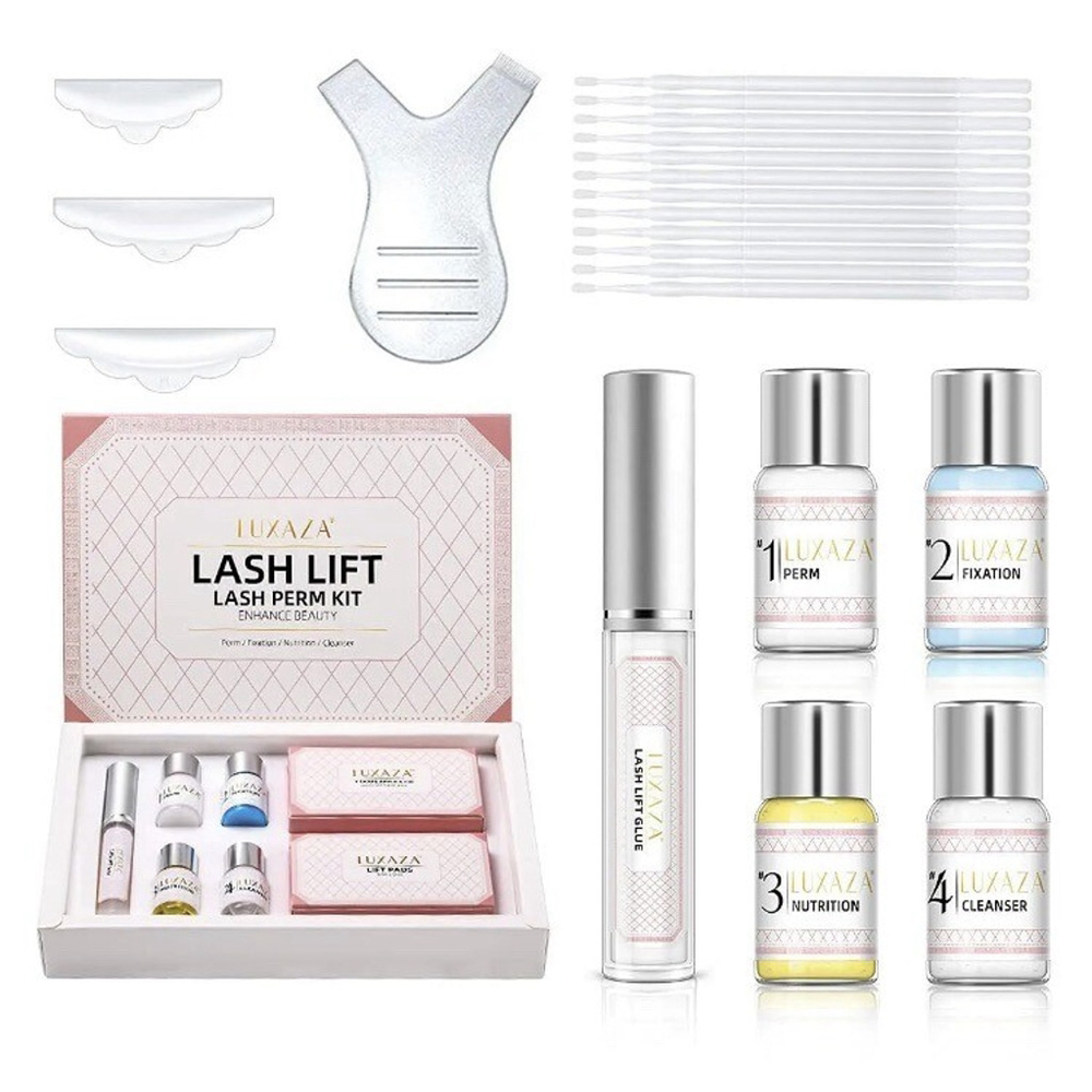 LUXAZA Lash Lift Kit, Semi-Permanent Curling Perming Wave For Home & Salon NIB